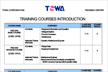 Information about the Training Course (English)